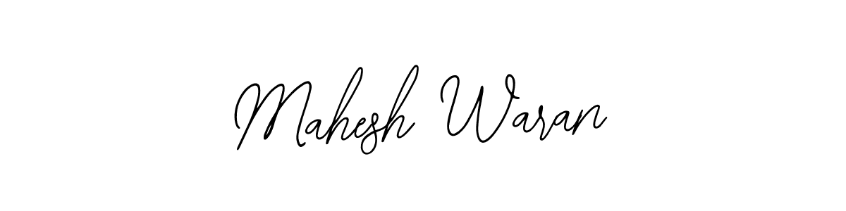 How to make Mahesh Waran name signature. Use Bearetta-2O07w style for creating short signs online. This is the latest handwritten sign. Mahesh Waran signature style 12 images and pictures png