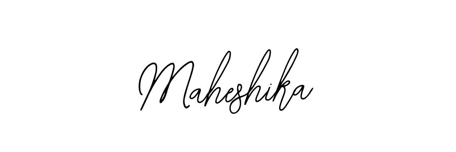 Use a signature maker to create a handwritten signature online. With this signature software, you can design (Bearetta-2O07w) your own signature for name Maheshika. Maheshika signature style 12 images and pictures png