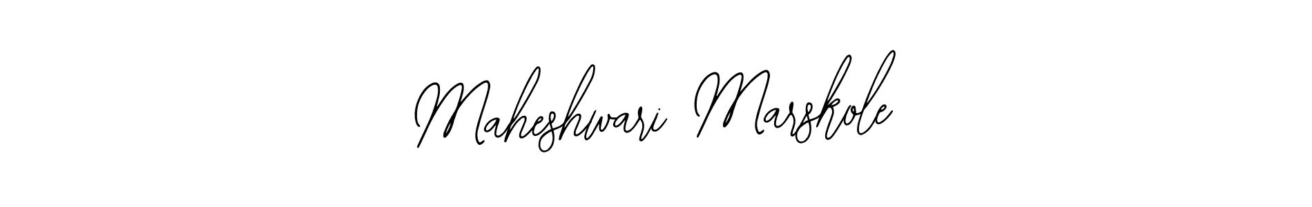 Similarly Bearetta-2O07w is the best handwritten signature design. Signature creator online .You can use it as an online autograph creator for name Maheshwari Marskole. Maheshwari Marskole signature style 12 images and pictures png