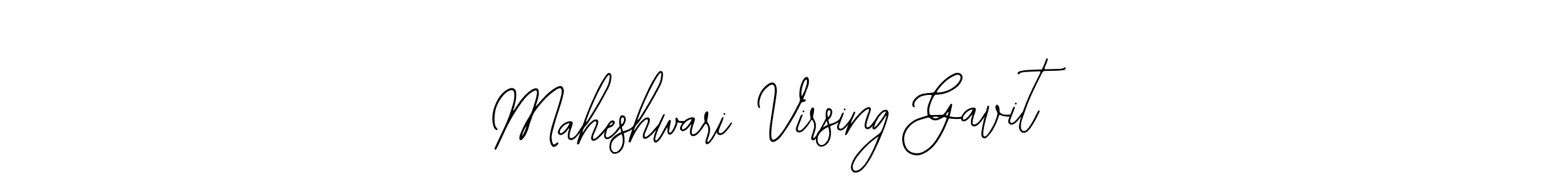 The best way (Bearetta-2O07w) to make a short signature is to pick only two or three words in your name. The name Maheshwari Virsing Gavit include a total of six letters. For converting this name. Maheshwari Virsing Gavit signature style 12 images and pictures png