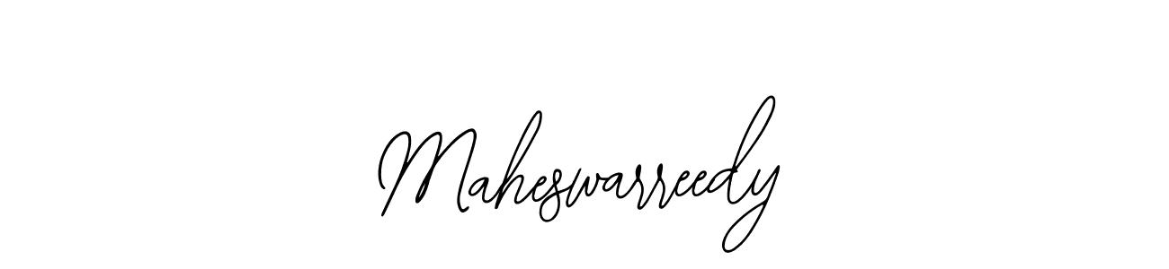 The best way (Bearetta-2O07w) to make a short signature is to pick only two or three words in your name. The name Maheswarreedy include a total of six letters. For converting this name. Maheswarreedy signature style 12 images and pictures png