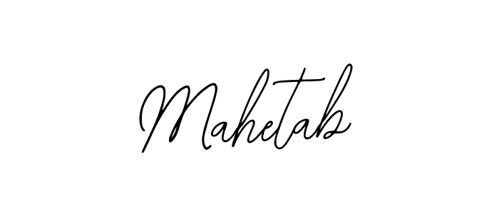 Use a signature maker to create a handwritten signature online. With this signature software, you can design (Bearetta-2O07w) your own signature for name Mahetab. Mahetab signature style 12 images and pictures png