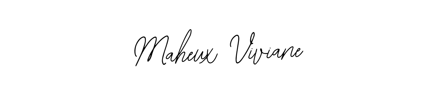 The best way (Bearetta-2O07w) to make a short signature is to pick only two or three words in your name. The name Maheux Viviane include a total of six letters. For converting this name. Maheux Viviane signature style 12 images and pictures png