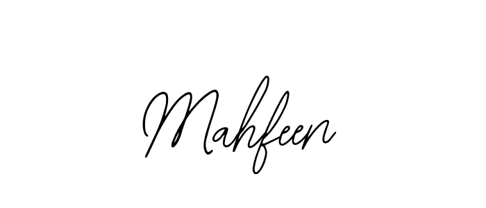 Use a signature maker to create a handwritten signature online. With this signature software, you can design (Bearetta-2O07w) your own signature for name Mahfeen. Mahfeen signature style 12 images and pictures png
