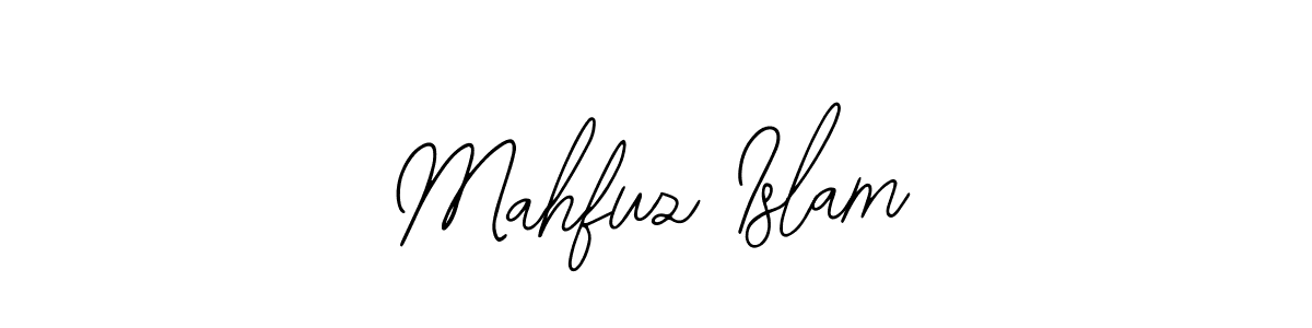 You should practise on your own different ways (Bearetta-2O07w) to write your name (Mahfuz Islam) in signature. don't let someone else do it for you. Mahfuz Islam signature style 12 images and pictures png