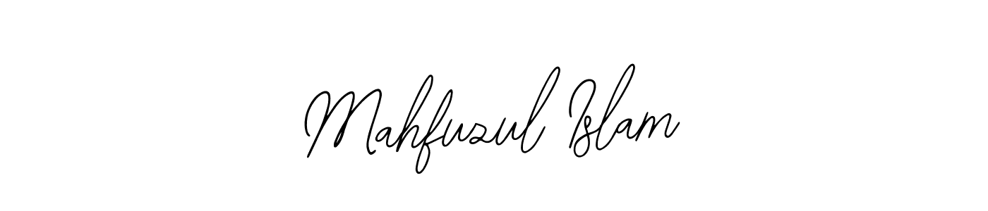 How to make Mahfuzul Islam name signature. Use Bearetta-2O07w style for creating short signs online. This is the latest handwritten sign. Mahfuzul Islam signature style 12 images and pictures png