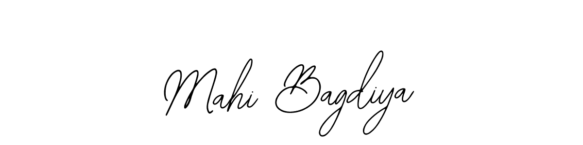 Similarly Bearetta-2O07w is the best handwritten signature design. Signature creator online .You can use it as an online autograph creator for name Mahi Bagdiya. Mahi Bagdiya signature style 12 images and pictures png