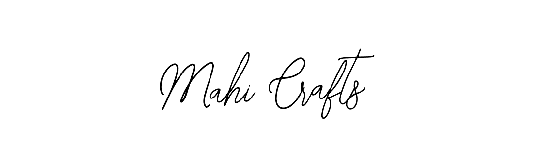 Also we have Mahi Crafts name is the best signature style. Create professional handwritten signature collection using Bearetta-2O07w autograph style. Mahi Crafts signature style 12 images and pictures png