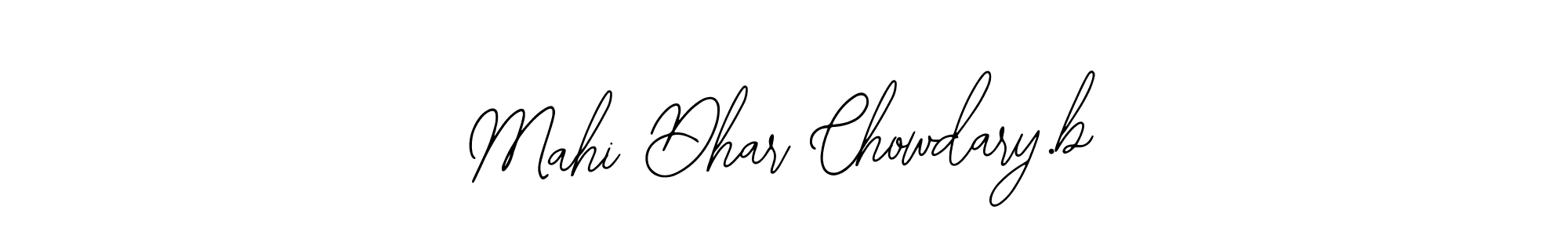 The best way (Bearetta-2O07w) to make a short signature is to pick only two or three words in your name. The name Mahi Dhar Chowdary.b include a total of six letters. For converting this name. Mahi Dhar Chowdary.b signature style 12 images and pictures png