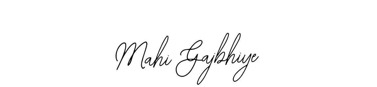 How to make Mahi Gajbhiye name signature. Use Bearetta-2O07w style for creating short signs online. This is the latest handwritten sign. Mahi Gajbhiye signature style 12 images and pictures png