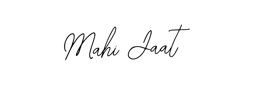 Use a signature maker to create a handwritten signature online. With this signature software, you can design (Bearetta-2O07w) your own signature for name Mahi Jaat. Mahi Jaat signature style 12 images and pictures png