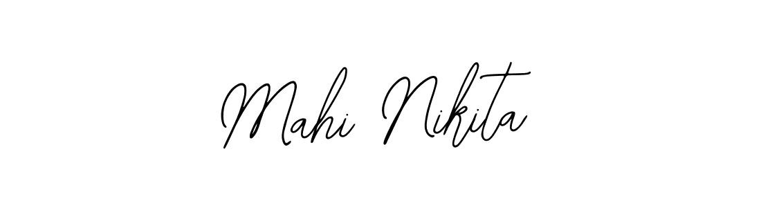 How to make Mahi Nikita name signature. Use Bearetta-2O07w style for creating short signs online. This is the latest handwritten sign. Mahi Nikita signature style 12 images and pictures png