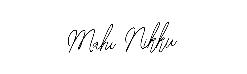 Bearetta-2O07w is a professional signature style that is perfect for those who want to add a touch of class to their signature. It is also a great choice for those who want to make their signature more unique. Get Mahi Nikku name to fancy signature for free. Mahi Nikku signature style 12 images and pictures png
