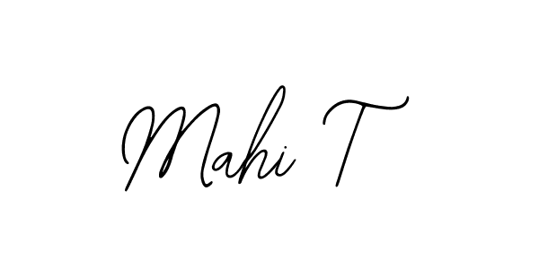 How to make Mahi T name signature. Use Bearetta-2O07w style for creating short signs online. This is the latest handwritten sign. Mahi T signature style 12 images and pictures png