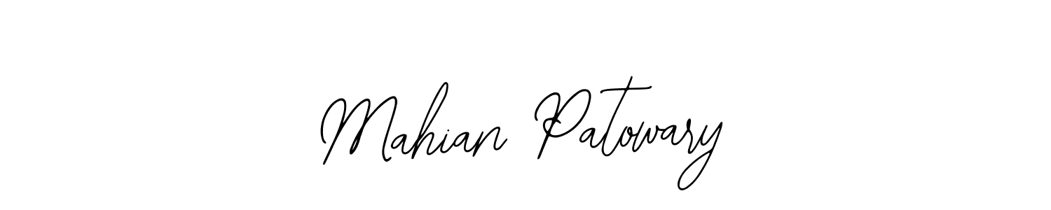 Similarly Bearetta-2O07w is the best handwritten signature design. Signature creator online .You can use it as an online autograph creator for name Mahian Patowary. Mahian Patowary signature style 12 images and pictures png