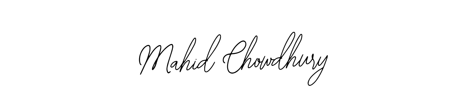 How to make Mahid Chowdhury name signature. Use Bearetta-2O07w style for creating short signs online. This is the latest handwritten sign. Mahid Chowdhury signature style 12 images and pictures png
