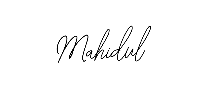 Use a signature maker to create a handwritten signature online. With this signature software, you can design (Bearetta-2O07w) your own signature for name Mahidul. Mahidul signature style 12 images and pictures png