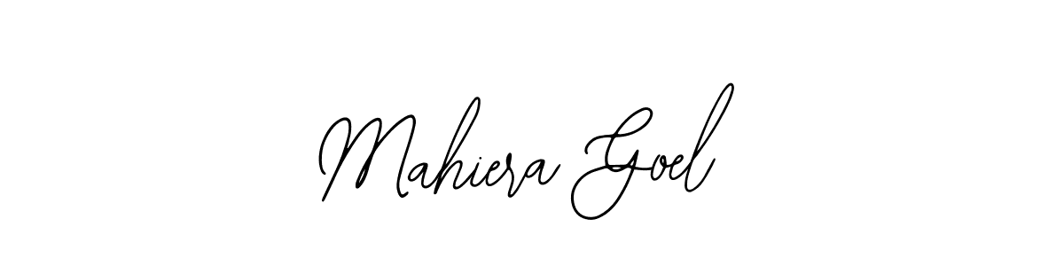 Also we have Mahiera Goel name is the best signature style. Create professional handwritten signature collection using Bearetta-2O07w autograph style. Mahiera Goel signature style 12 images and pictures png