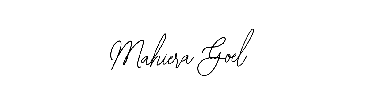 Design your own signature with our free online signature maker. With this signature software, you can create a handwritten (Bearetta-2O07w) signature for name Mahiera Goel. Mahiera Goel signature style 12 images and pictures png