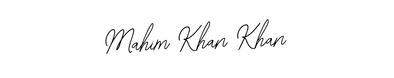Bearetta-2O07w is a professional signature style that is perfect for those who want to add a touch of class to their signature. It is also a great choice for those who want to make their signature more unique. Get Mahim Khan Khan name to fancy signature for free. Mahim Khan Khan signature style 12 images and pictures png