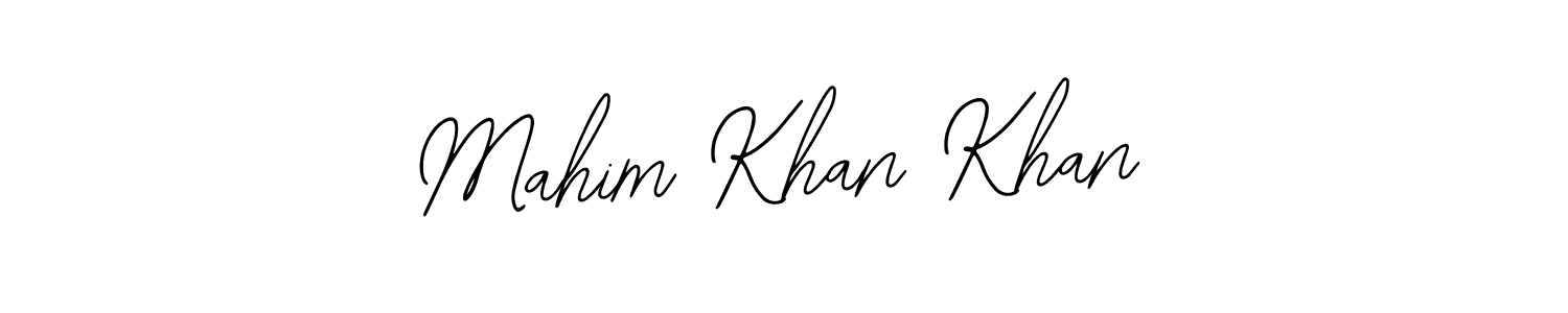 How to make Mahim Khan Khan name signature. Use Bearetta-2O07w style for creating short signs online. This is the latest handwritten sign. Mahim Khan Khan signature style 12 images and pictures png