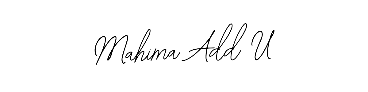 if you are searching for the best signature style for your name Mahima Add U. so please give up your signature search. here we have designed multiple signature styles  using Bearetta-2O07w. Mahima Add U signature style 12 images and pictures png