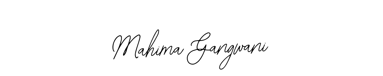 Also we have Mahima Gangwani name is the best signature style. Create professional handwritten signature collection using Bearetta-2O07w autograph style. Mahima Gangwani signature style 12 images and pictures png