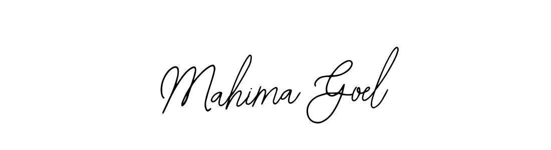 Mahima Goel stylish signature style. Best Handwritten Sign (Bearetta-2O07w) for my name. Handwritten Signature Collection Ideas for my name Mahima Goel. Mahima Goel signature style 12 images and pictures png