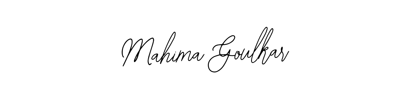 It looks lik you need a new signature style for name Mahima Goulkar. Design unique handwritten (Bearetta-2O07w) signature with our free signature maker in just a few clicks. Mahima Goulkar signature style 12 images and pictures png