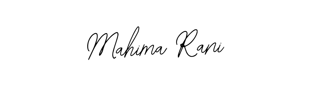 You should practise on your own different ways (Bearetta-2O07w) to write your name (Mahima Rani) in signature. don't let someone else do it for you. Mahima Rani signature style 12 images and pictures png