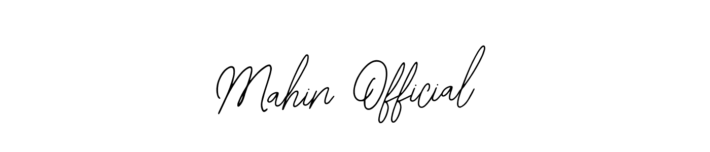 if you are searching for the best signature style for your name Mahin Official. so please give up your signature search. here we have designed multiple signature styles  using Bearetta-2O07w. Mahin Official signature style 12 images and pictures png