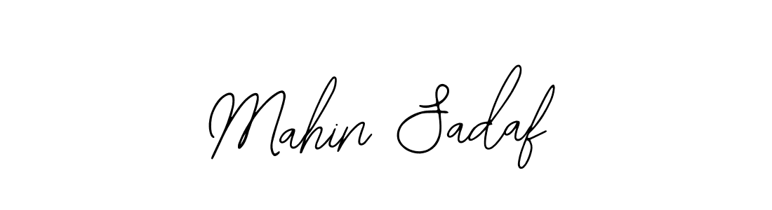 The best way (Bearetta-2O07w) to make a short signature is to pick only two or three words in your name. The name Mahin Sadaf include a total of six letters. For converting this name. Mahin Sadaf signature style 12 images and pictures png