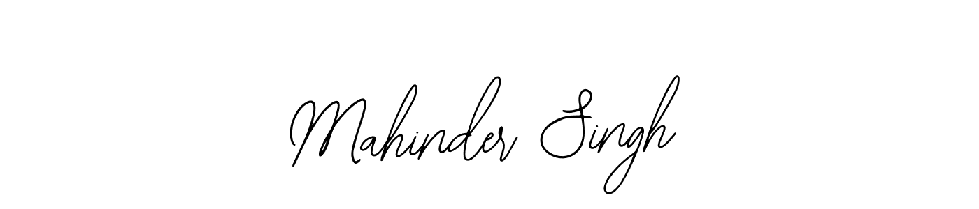Design your own signature with our free online signature maker. With this signature software, you can create a handwritten (Bearetta-2O07w) signature for name Mahinder Singh. Mahinder Singh signature style 12 images and pictures png
