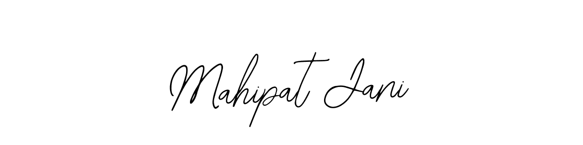 How to make Mahipat Jani name signature. Use Bearetta-2O07w style for creating short signs online. This is the latest handwritten sign. Mahipat Jani signature style 12 images and pictures png