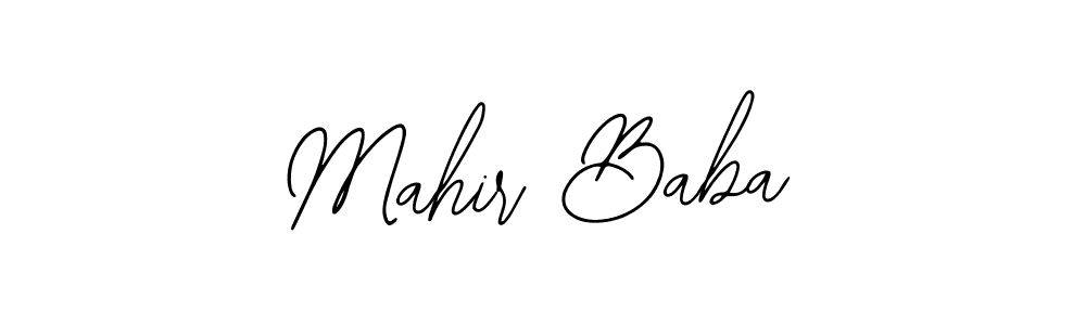 Use a signature maker to create a handwritten signature online. With this signature software, you can design (Bearetta-2O07w) your own signature for name Mahir Baba. Mahir Baba signature style 12 images and pictures png