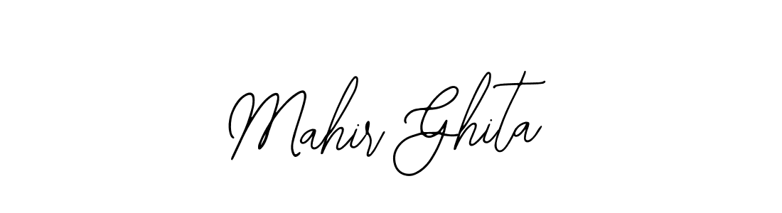 if you are searching for the best signature style for your name Mahir Ghita. so please give up your signature search. here we have designed multiple signature styles  using Bearetta-2O07w. Mahir Ghita signature style 12 images and pictures png
