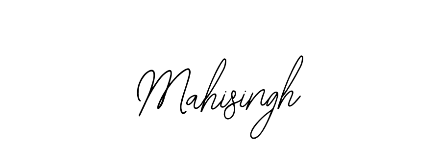 Bearetta-2O07w is a professional signature style that is perfect for those who want to add a touch of class to their signature. It is also a great choice for those who want to make their signature more unique. Get Mahisingh name to fancy signature for free. Mahisingh signature style 12 images and pictures png