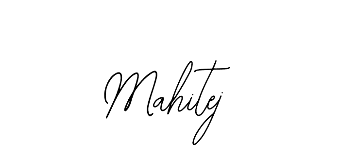 Use a signature maker to create a handwritten signature online. With this signature software, you can design (Bearetta-2O07w) your own signature for name Mahitej. Mahitej signature style 12 images and pictures png