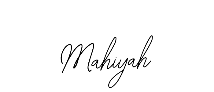 Design your own signature with our free online signature maker. With this signature software, you can create a handwritten (Bearetta-2O07w) signature for name Mahiyah. Mahiyah signature style 12 images and pictures png