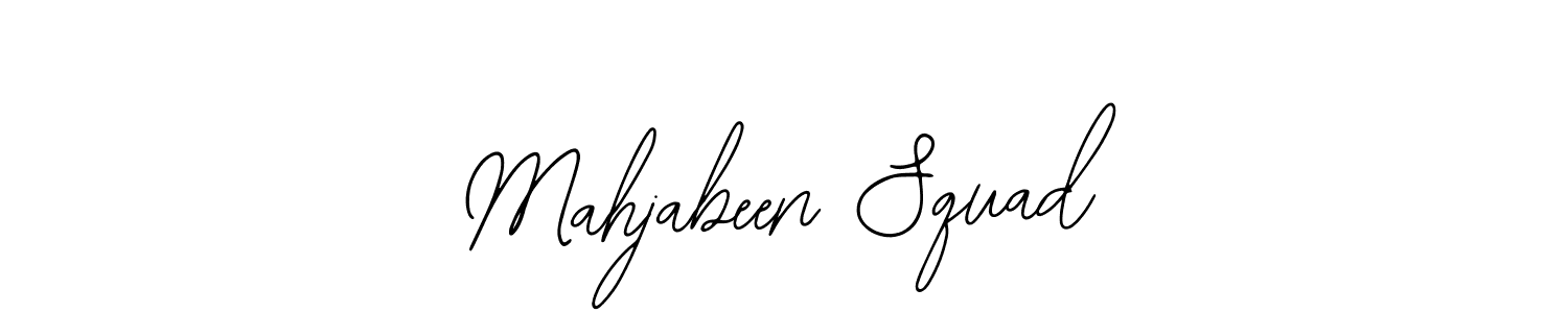 Mahjabeen Squad stylish signature style. Best Handwritten Sign (Bearetta-2O07w) for my name. Handwritten Signature Collection Ideas for my name Mahjabeen Squad. Mahjabeen Squad signature style 12 images and pictures png