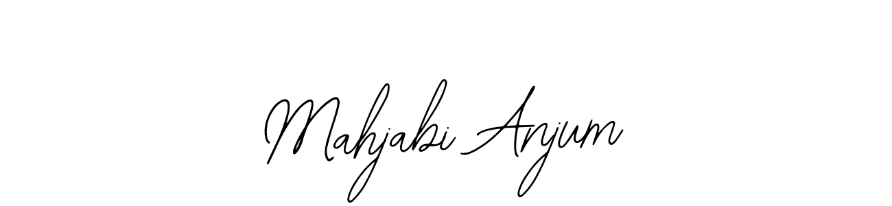 Bearetta-2O07w is a professional signature style that is perfect for those who want to add a touch of class to their signature. It is also a great choice for those who want to make their signature more unique. Get Mahjabi Anjum name to fancy signature for free. Mahjabi Anjum signature style 12 images and pictures png