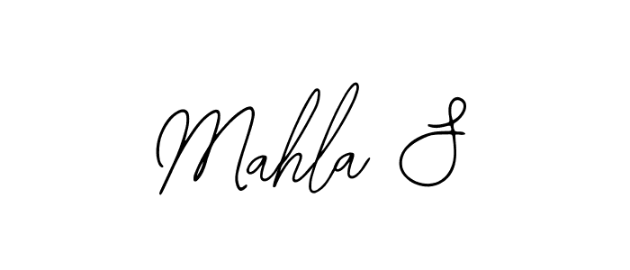 Design your own signature with our free online signature maker. With this signature software, you can create a handwritten (Bearetta-2O07w) signature for name Mahla S. Mahla S signature style 12 images and pictures png