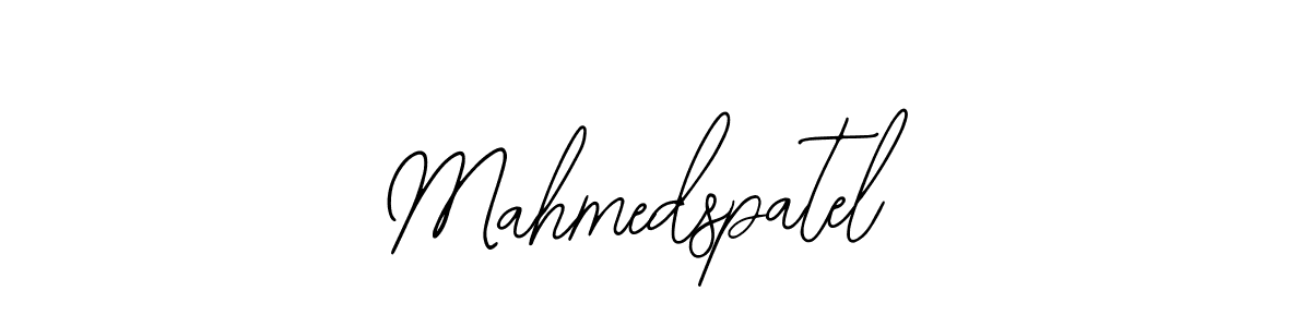 How to make Mahmedspatel name signature. Use Bearetta-2O07w style for creating short signs online. This is the latest handwritten sign. Mahmedspatel signature style 12 images and pictures png