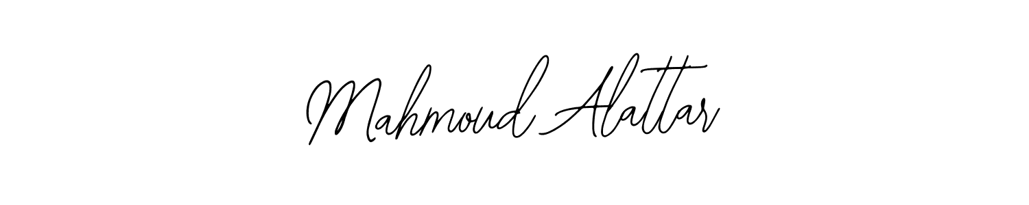 You should practise on your own different ways (Bearetta-2O07w) to write your name (Mahmoud Alattar) in signature. don't let someone else do it for you. Mahmoud Alattar signature style 12 images and pictures png