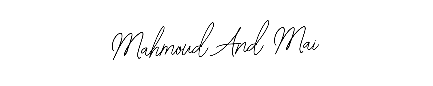 Design your own signature with our free online signature maker. With this signature software, you can create a handwritten (Bearetta-2O07w) signature for name Mahmoud And Mai. Mahmoud And Mai signature style 12 images and pictures png