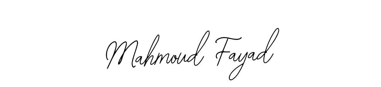 The best way (Bearetta-2O07w) to make a short signature is to pick only two or three words in your name. The name Mahmoud Fayad include a total of six letters. For converting this name. Mahmoud Fayad signature style 12 images and pictures png
