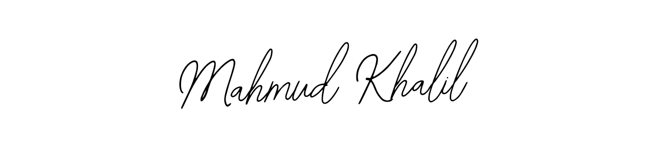 Design your own signature with our free online signature maker. With this signature software, you can create a handwritten (Bearetta-2O07w) signature for name Mahmud Khalil. Mahmud Khalil signature style 12 images and pictures png