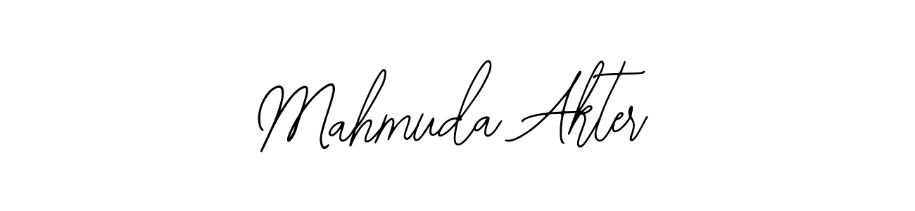 How to make Mahmuda Akter name signature. Use Bearetta-2O07w style for creating short signs online. This is the latest handwritten sign. Mahmuda Akter signature style 12 images and pictures png