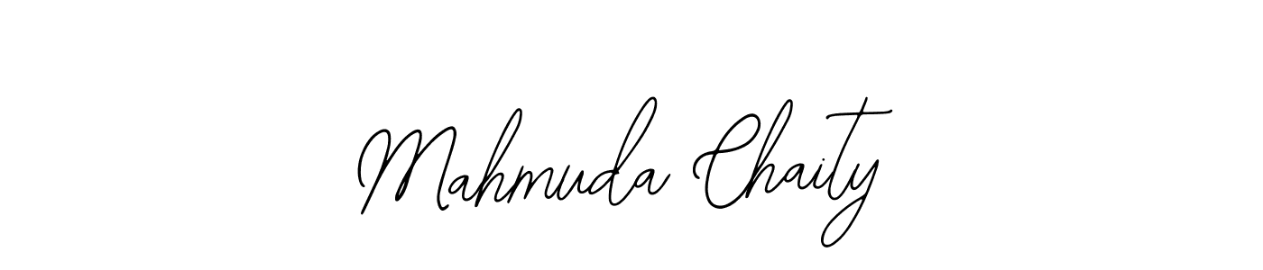 How to make Mahmuda Chaity name signature. Use Bearetta-2O07w style for creating short signs online. This is the latest handwritten sign. Mahmuda Chaity signature style 12 images and pictures png