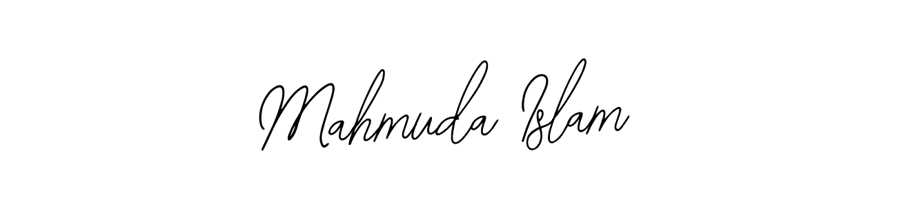 Design your own signature with our free online signature maker. With this signature software, you can create a handwritten (Bearetta-2O07w) signature for name Mahmuda Islam. Mahmuda Islam signature style 12 images and pictures png